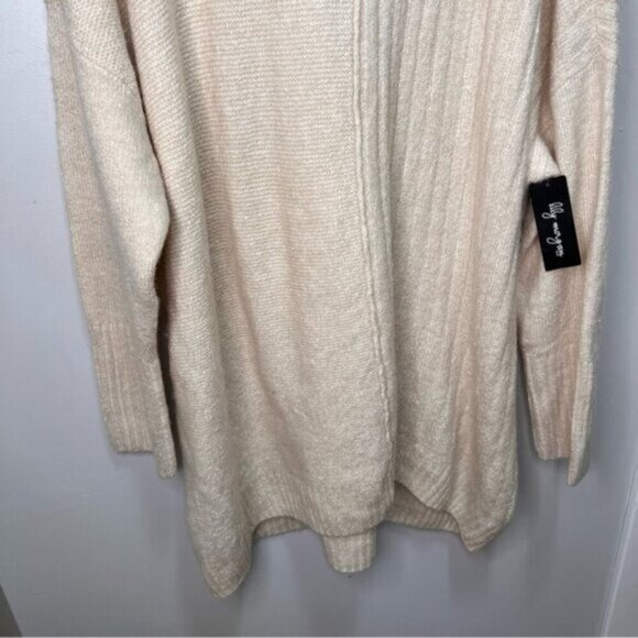 Lily Morgan Cream Knit Tunic Turtleneck Sweater Dress Size 3X Neutral - Picture 6 of 9